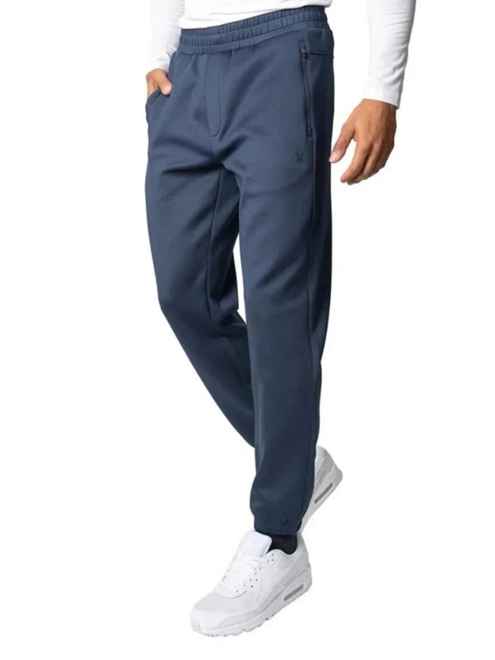 Spyder Active Men’s Zipper Pockets 2-Way Stretch Jogger, Blue, Size XL